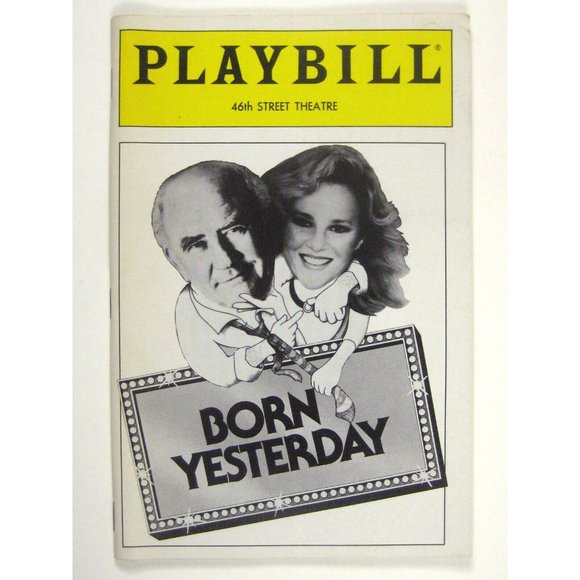 Born Yesterday Playbill February 1989 Edward Asner Madeline Kahn Daniel Kelly - Picture 1 of 7